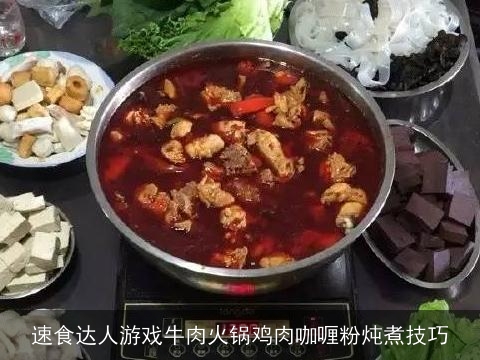 速食达人游戏牛肉火锅鸡肉咖喱粉炖煮技巧